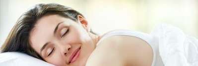 A lady sleeping peacefully after TMJ treatment in Milwaukee, WI.