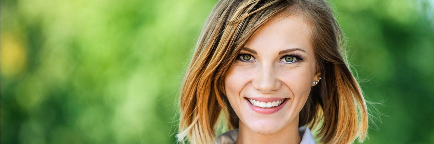 woman smiling 