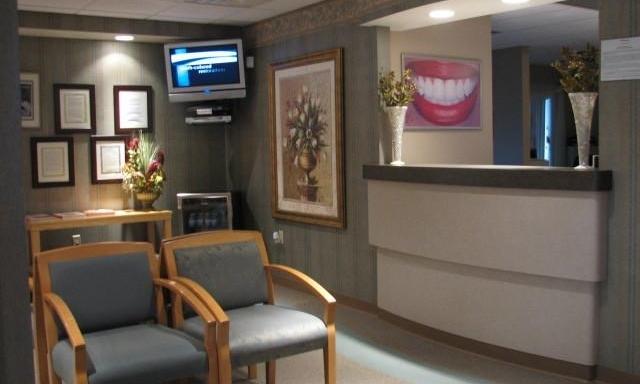 Comfortable waiting room with chairs at WisconsinSmiles
